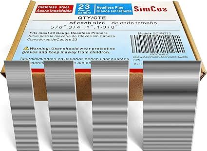 Simcos Gauge Stainless Steel Pinner Nails