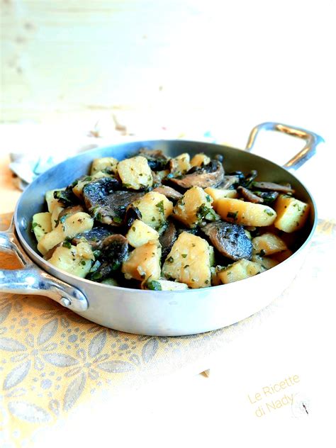 Funghi Champignon Con Patate In Padella Le Ricette Di Nady Verdureealtro