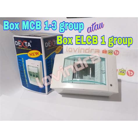 Jual Box MCB 2 3 Group DEXTA DX 123N Inbow Exbow ELCB Box Plus Lampu