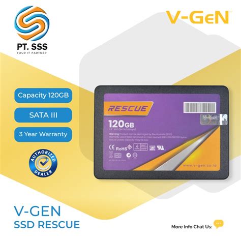 Jual V Gen Ssd Rescue Gb Ssd Gb Sata Jakarta Pusat Pt