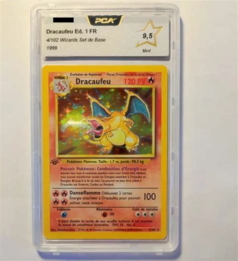 Carte Pokemon Dracaufeu Holo Set De Base Edition Pca Mint