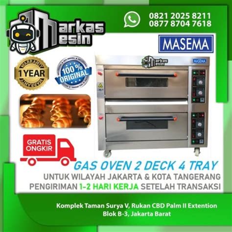 Jual Gas Oven Roti Deck Tray Pemanggang Roti Masema Jakarta Barat