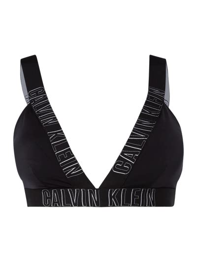 Calvin Klein Underwear Bikini Oberteil Mit Logo Streifen Black Online