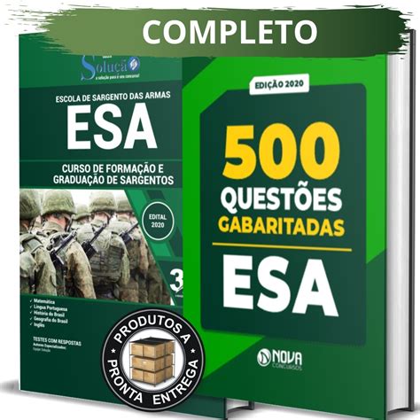 Apostila Livro De Quest Es Esa Forma O De Sargentos Frete Gr Tis