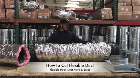 How To Cut Flexible Duct The Duct Shop Youtube