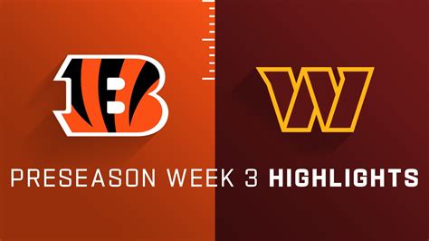 Cincinnati Bengals Vs Washington Commanders Highlights Preseason Week