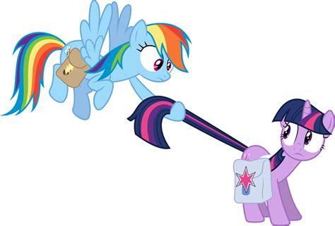 Rainbow Dash And Twilight Sparkle Awkward By Powerpuncher Deviantart