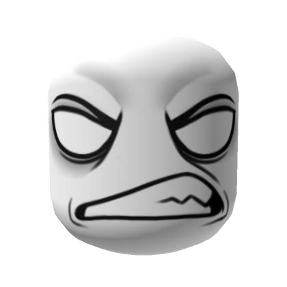 Angry Grimace Face Mask - White's Code & Price - RblxTrade