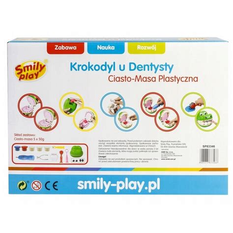 Krokodyl U Dentysty Ciasto Masa Plastyczna Zestaw SP83346 Smily Play