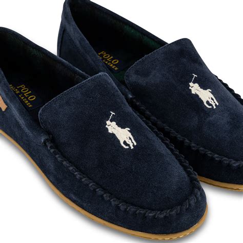 Descubrir Imagen Polo Ralph Lauren Suede Slippers Abzlocal Mx