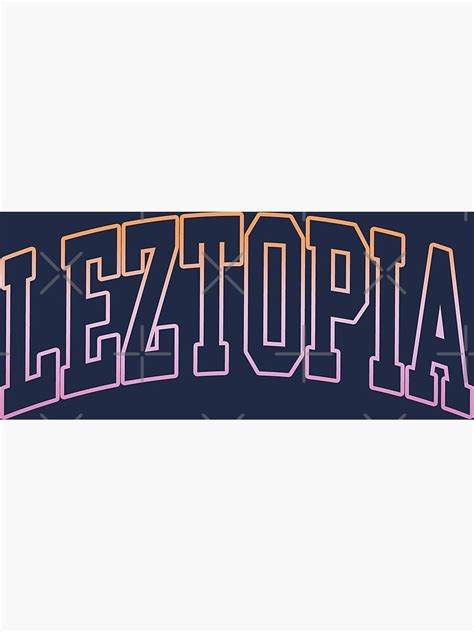 Leztopia Collegiate Lesbian Pride Flag Outline Poster For Sale By