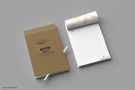 Premium Psd Notepad Mockup