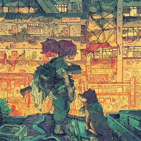 Cyberpunk And Space Fantasy Kawaii Sci Fi Art By Guillaume Singelin