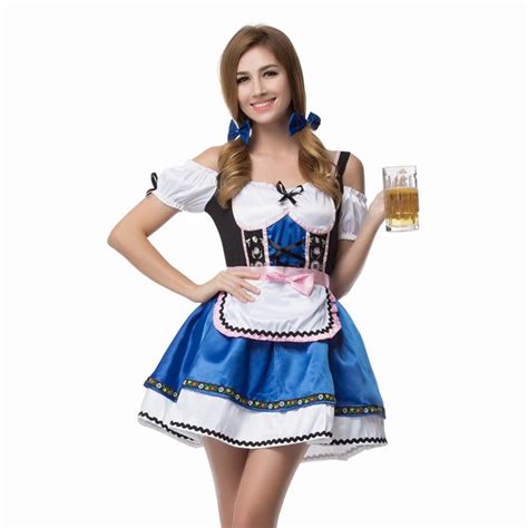 Vocole Women Sexy Beer Girl Costume Bavarian Oktoberfest Festival