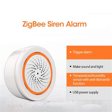 Tuya Zigbee Smart Sirene Alarm Met Temperatuur En Grandado