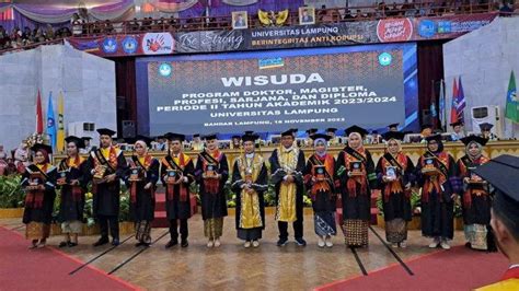 Unila Mewisuda 995 Mahasiswa Mulai Program Doktor Magister Profesi