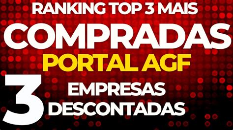 TOP 3 MAIS COMPRADAS do AGF AÇÕES que PAGAM DIVIDENDOS YouTube