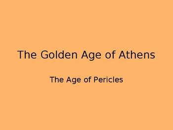 Golden Age of Athens - Age of Pericles by Strategic Study Skills