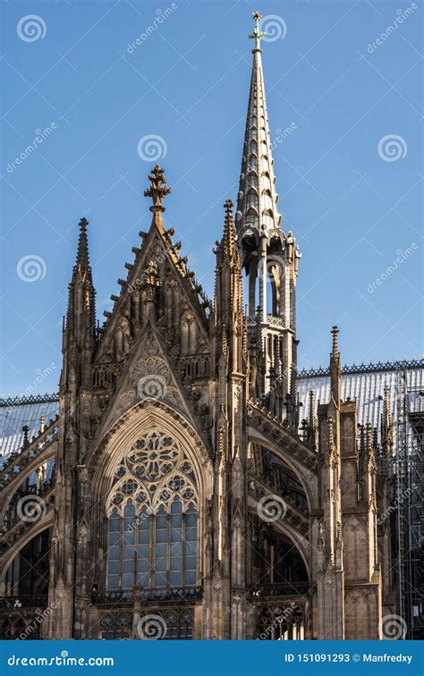 Fachada De La Catedral De Colonia Imagen De Archivo Imagen De Fachada