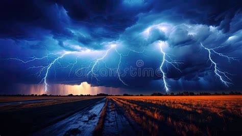 Electrifying Dark Storm Clouds Stock Illustration - Illustration of ...