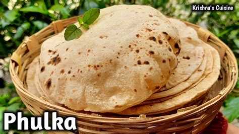 Phulka How To Make Perfect Phulka Chapati Recipe Iskcon Prasad