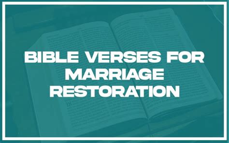 31 Bible Verses For Marriage Restoration With Related Verses