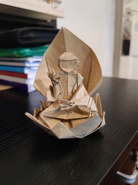 Origami Buddha Designed By Hojyo Takashi Folded By Me With X Kraft