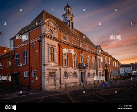 high wycombe town hall   public building located  queen victoria