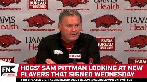 Hogs Sam Pittman On Signing Day Sports Illustrated All Hogs News