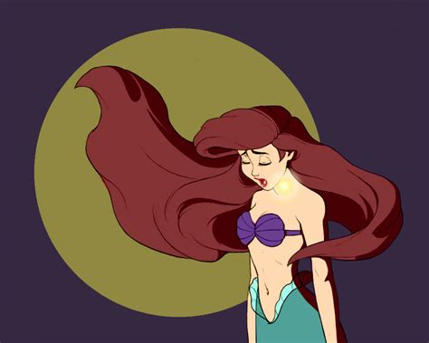 Ariel Singing her voice away alt by DrawOneScene on DeviantArt