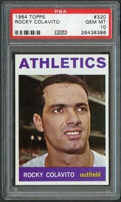 Topps Rocky Colavito Athletics Psa Ebay