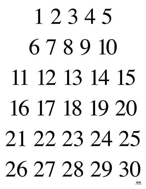 printable numbers   printables printabulls