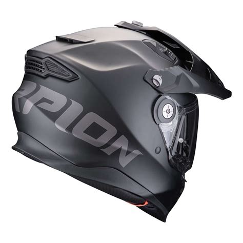 Casque Int Gral Scorpion Adf Air Solid Noir Mat Casque Trail