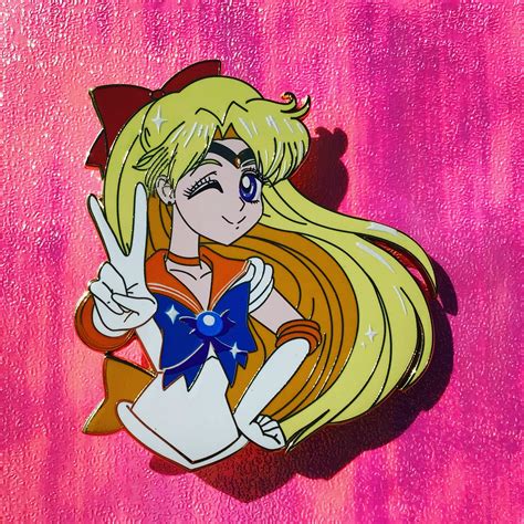 Sailor Moon Venus Jumbo Enamel Pin Etsy