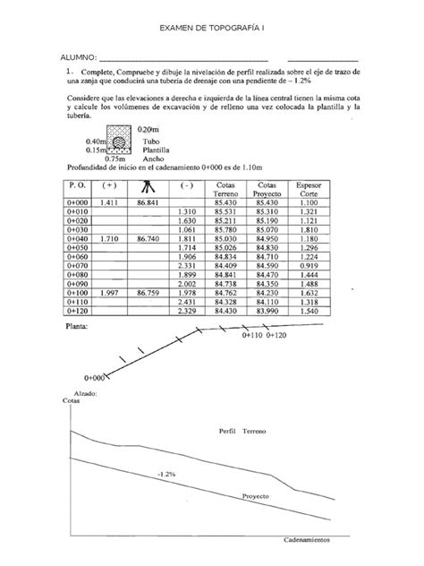 PDF Examen de Topografía i DOKUMEN TIPS