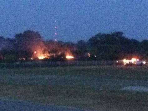 Grass Fire Near Chemical Plant