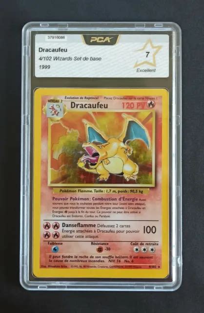 CARTE POKÉMON DRACAUFEU 4 102 Holo 1999 Set De Base FR PCA 7 EUR