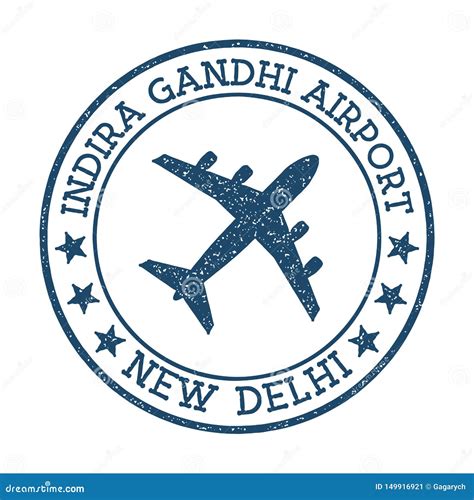 Indira Gandhi Airport New Delhi Logo. Stock Vector - Illustration of