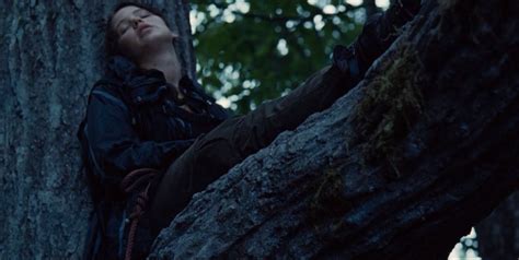 katniss sleeping in a tree from hunger games #hungergames #panem #panemcapitoal # ...