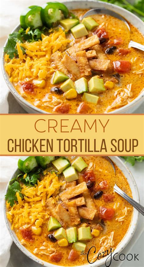 Slow Cooker Creamy Chicken Tortilla Soup Recipe Artofit