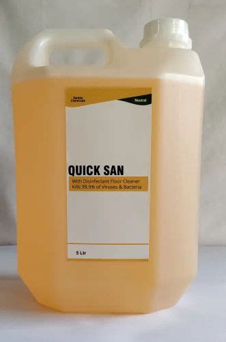 Quick San Disinfectant Floor Cleaner Lime At ₹ 90litre In Udupi Id