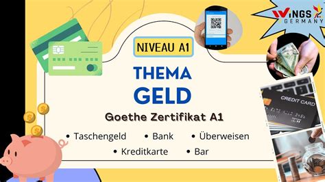 Geld Thema A Sprechen Teil Taschengeld Bank Berweisen