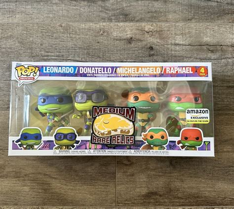 Funko Pop Tmnt Mutant Mayhem Ninja Turtles Pack Gitd Glow Ships Now