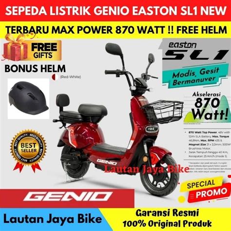 Jual Sepeda Listrik Genio Easton Sl By Unitedbike Shopee Indonesia