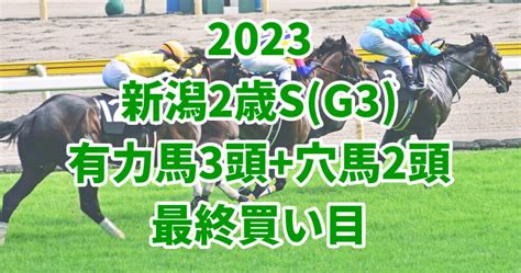 【新潟2歳ステークス2023予想】本命におすすめしたい3頭穴馬2頭はこちら！ うましる