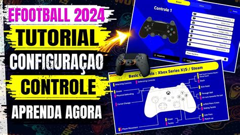 TUTORIAL Configuração de controle EFOOTBALL 2024 YouTube