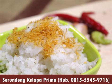 Resep Serundeng Kelapa Manis Cara Membuat Serundeng Kelapa Yang