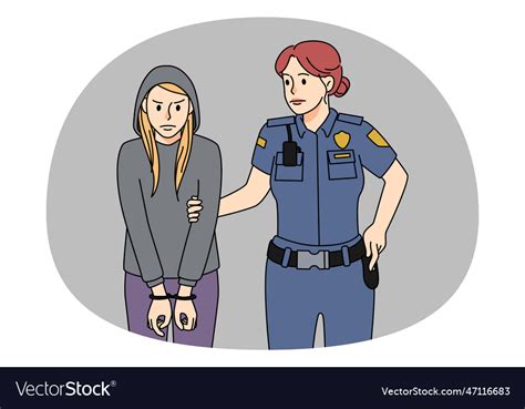 Police Officer Arresting Someone Clipart