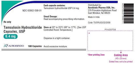 Tamsulosin FDA Prescribing Information Side Effects And Uses