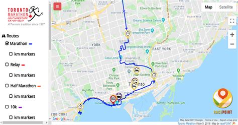 2025 Toronto Marathon Interactive Map